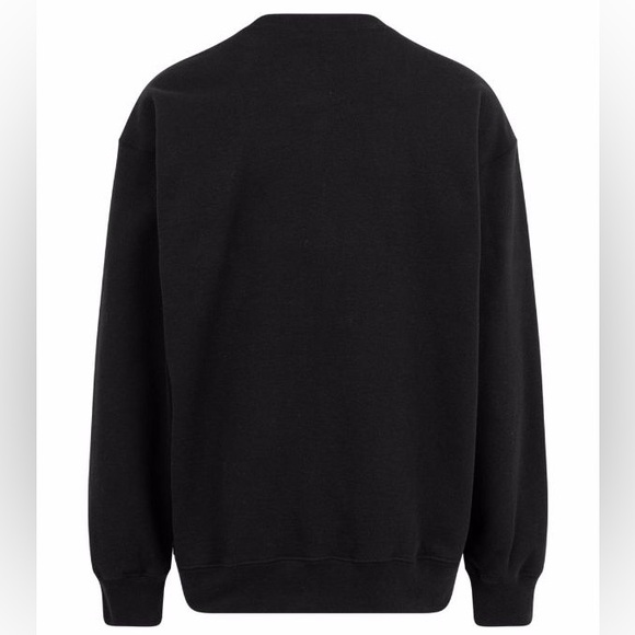 EUC Men’s Size Medium Supreme Small Box Logo Patch Long-sleeve Crewneck In Black - Picture 3 of 14